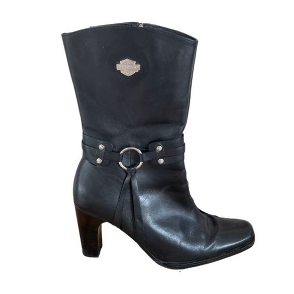 Harley‎ Davidson Women's Boots Size 6 Moto Harness - Picture 1 of 6